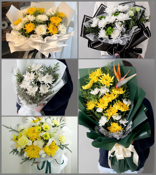 山东青岛即墨市温泉街道小海南村白事花束代送